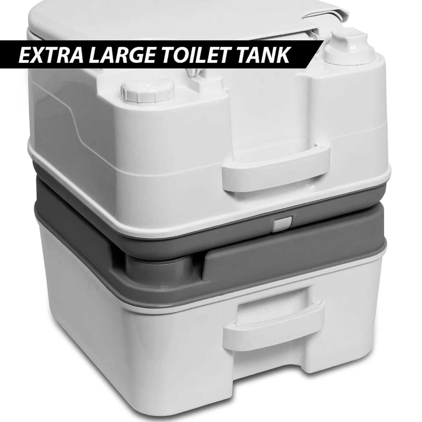 Portable Camping Toilet Potty With Tissue Storage Five Point Eight Gallon RV
