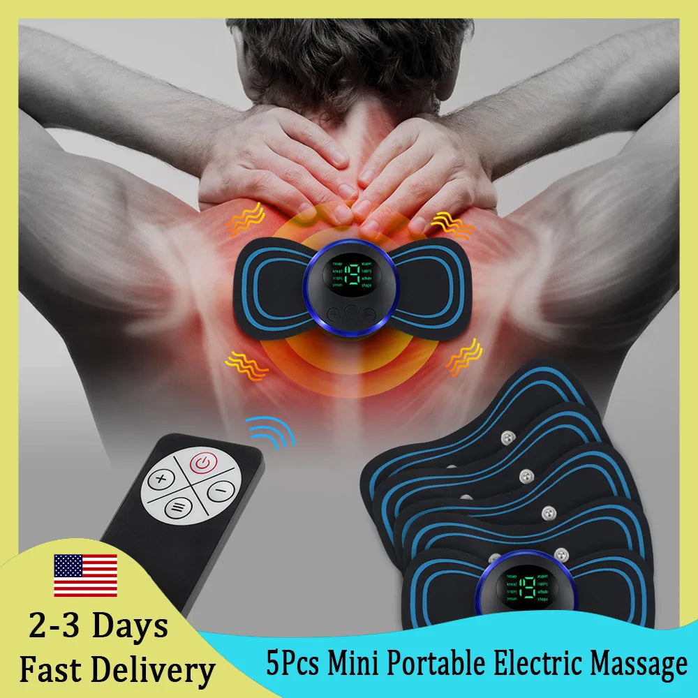 Experience portable relief with the Hailicare EMS massage sticker, a compact solution that targets neck and body tension without slowing you down.