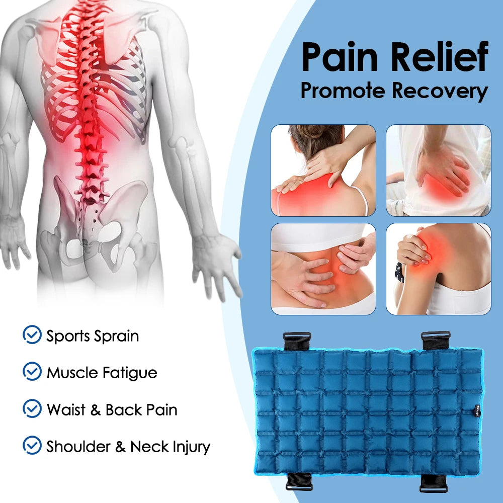 Hailicare Large 13x22 Inch Reusable Ice Pack for Back Relief Cold Wrap