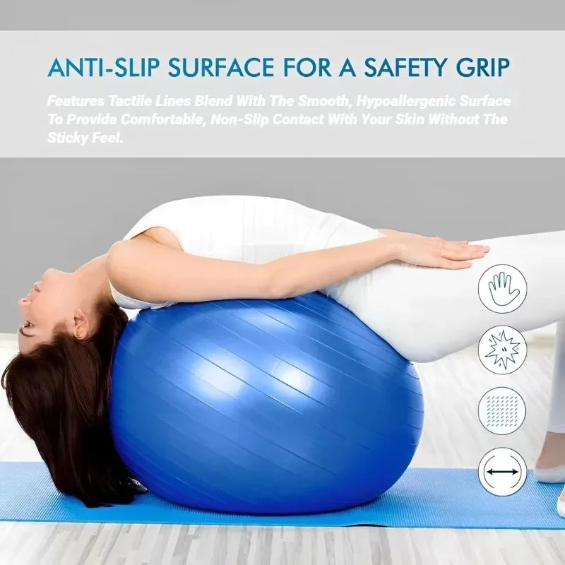 From High-concerned, this explosion proof yoga ball powers your home workouts with safer, thicker PVC for lasting, low risk training, endurance, and versatile use.