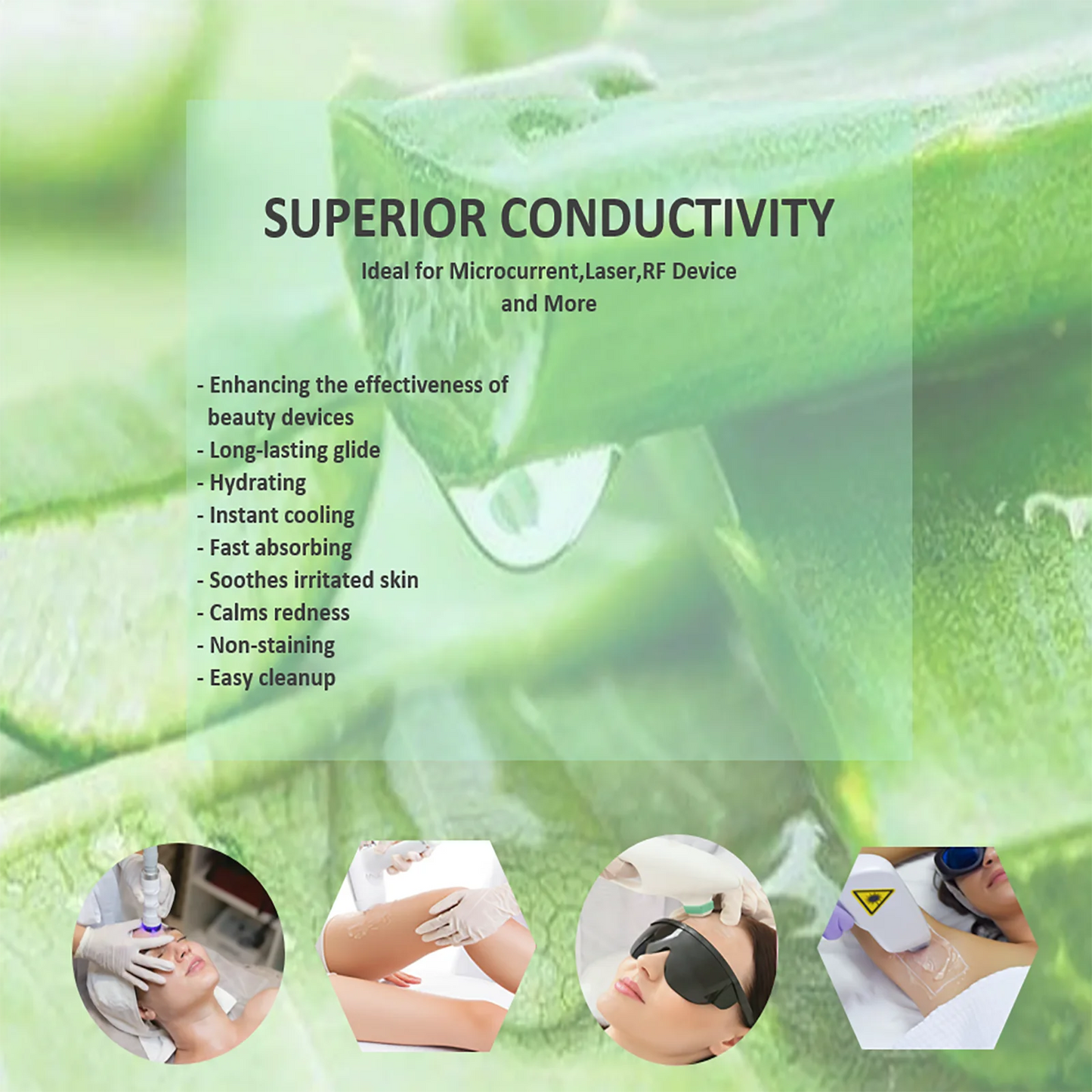 From YMEYFAN, you get professional-grade conductivity for ultrasound, cavitation, and radiofrequency skincare at home, with stable viscosity and gentle, clean performance.