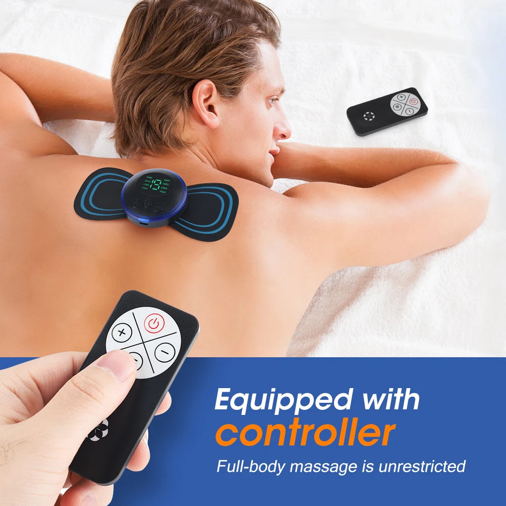 Experience portable relief with the Hailicare EMS massage sticker, a compact solution that targets neck and body tension without slowing you down.