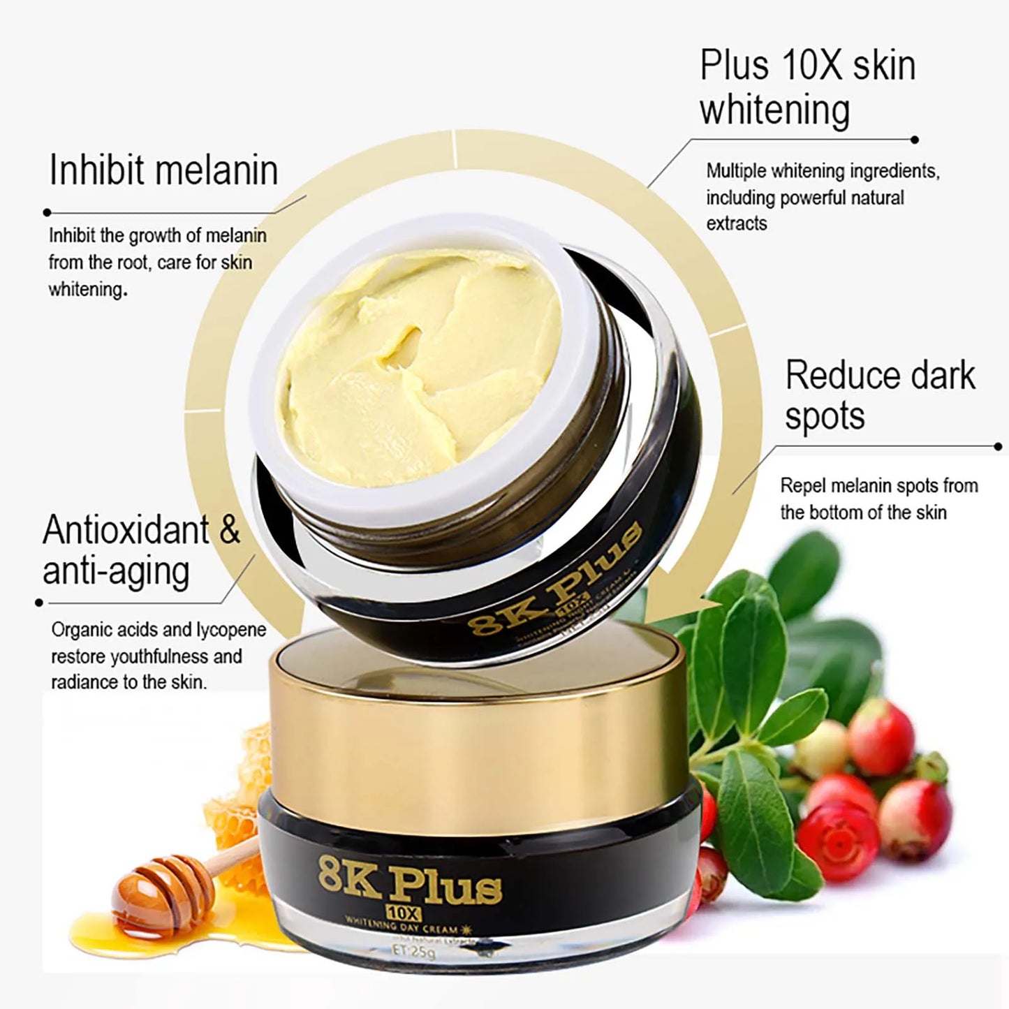 AILKE Whitening Face Cream With Collagen And Glutathione For All Skin Types