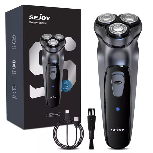 You can experience a smooth, precise grooming session with the Sejoy Rechargeable Wet and Dry Shaver, designed for effortless daily use anywhere.