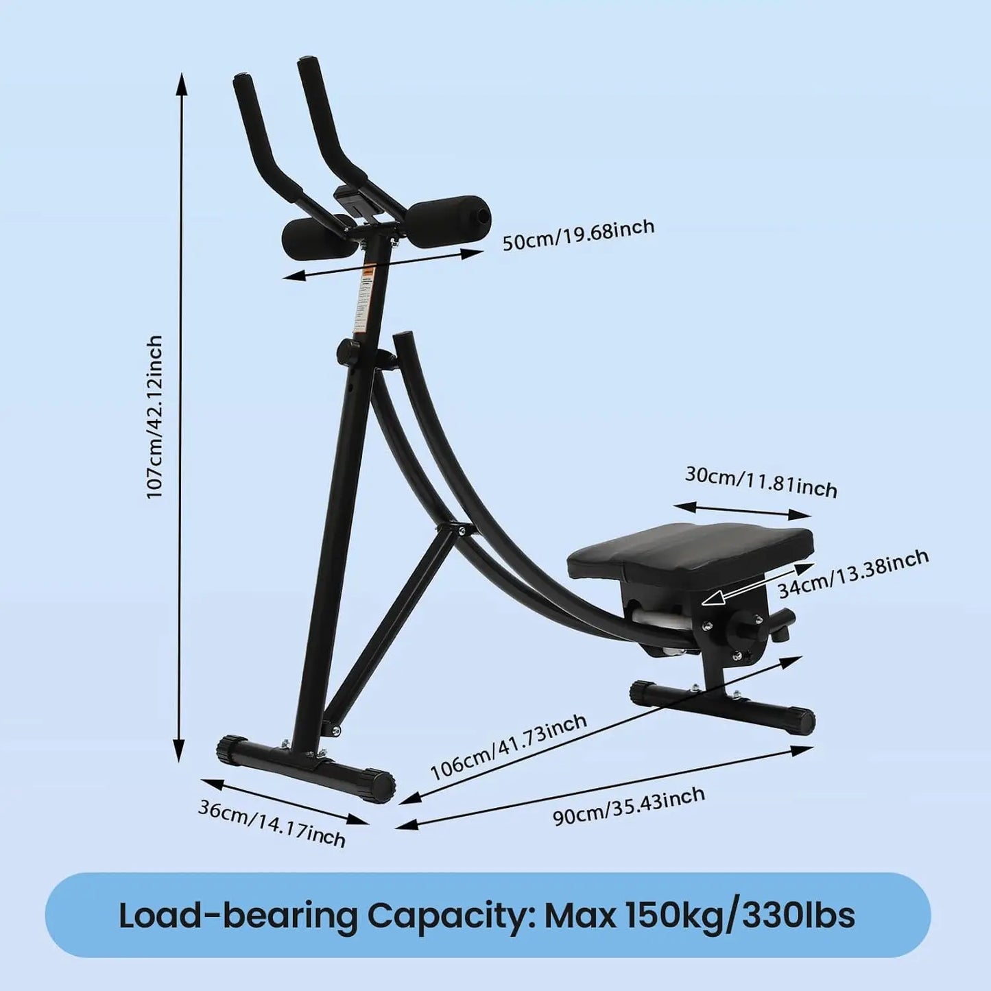 Hign Concerned Abdominal Exercise Machine For Home Use Core Fitness Equipment
