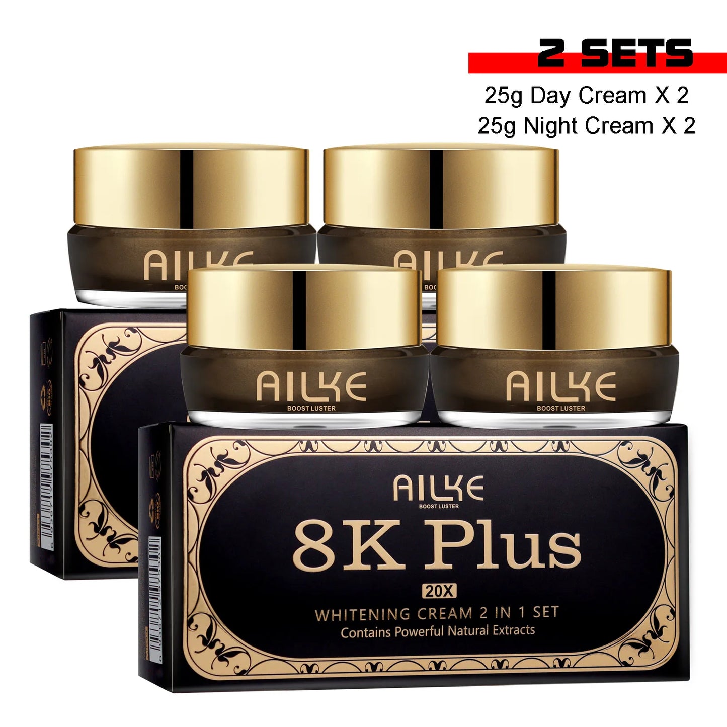 AILKE Whitening Face Cream With Collagen And Glutathione For All Skin Types